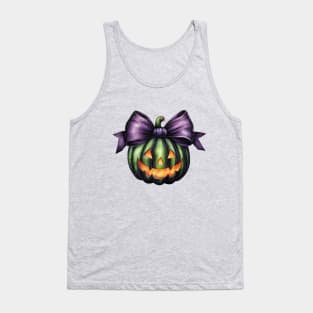 Smiling Halloween Pumpkin Face cute illustration Tank Top